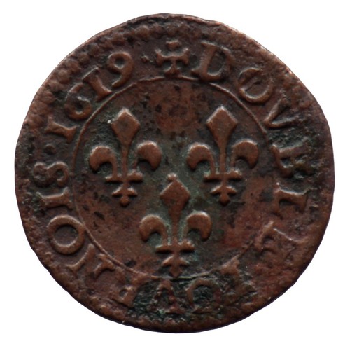 Double tournois 1619 - double,