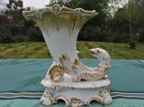 Vase ancien aigle porcelaine - vase,