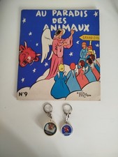 La Vache Qui Rit Pub 1956 St Ogan Au Paradis des Animaux N°9 + 2 porte-clefs TBE