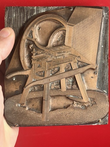 Plaque impression ancienne - d’impression,