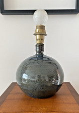 ? Elegant sandstone lamp base signed Baudat - unique handcrafted piece ?