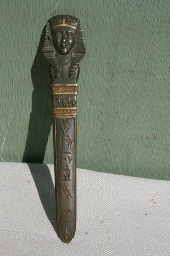 Coupe papier bronze - papier,
