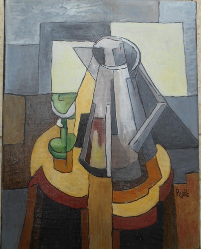 Nature morte verre pichet - morte, et