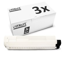 3X MWT Toner NOIR Pour OKI