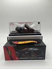 Hot Wheels RLC '82 Lamborghini Countach LP500 S Black 1/64  Limited #04599