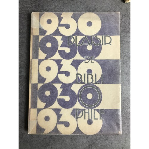Plaisir bibliophile 1930 - de,