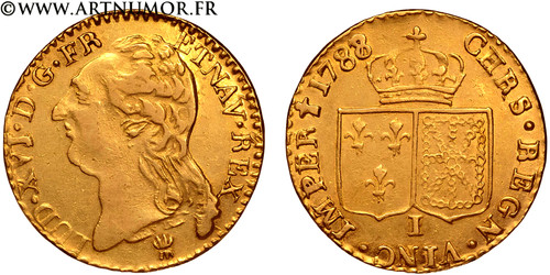 Louis xvi or - louis, à
