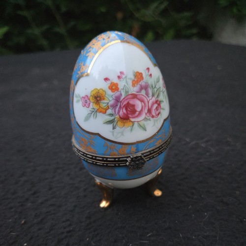 Oeuf porcelaine pilulier - oeuf,