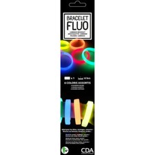 Bracelet plat fluo - Cotillons