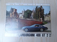 CATALOGUE  LAMBORGHINI 400 GT 2+2 EN TRES BON ETAT 1969 ?
