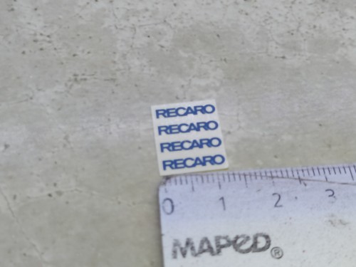 Décalcomanie recaro seat - 1/18,