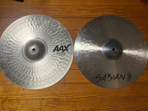 Used sabian aax medium - aax, hi-hats