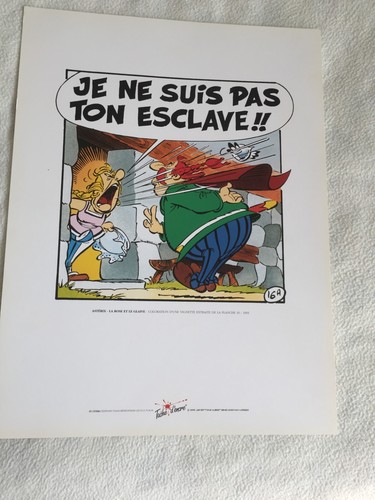 Sérigraphie astérix rose - sérigraphie, la