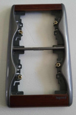 85311 Legrand Sagane Plaque double verticale Xelio Xeliomat Palissandre  prise