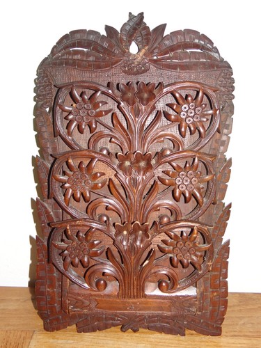 Ancien porte lettre bois - lettre, en
