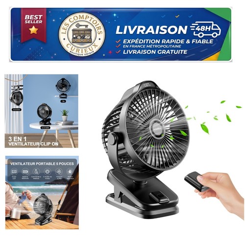 Mini ventilateur usb pince - à,