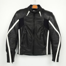 Blouson veste moto cuir noir