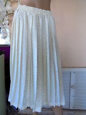 JUPE PLISSEE LONGUE DAMASSEE