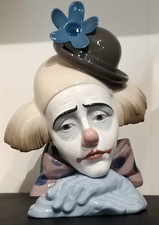 Ancien Buste De Clown Pensif