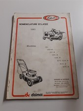 éclaté pieces de tondeuse