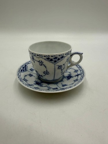 Soucoupe tasse cannelée - , bleue