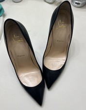 Christian Louboutin 1210662J323 Heel-Black Size 38/7.5 Used Excellent Condition 
