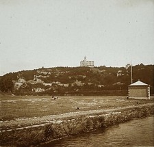 BELGIUM La Meuse à Godinne Photo Glass Plate c1910 Vintage 