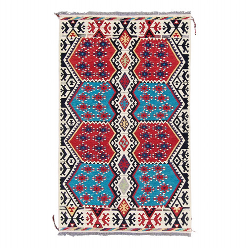 Tapis kilim afghan laine - tapis,