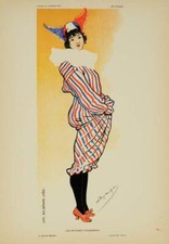 ORIGINAL VINTAGE POSTER MUSICAL RASSENFOSSE FOR AFFICHES ETRANGERES 1897