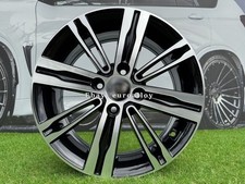 4x 16 Inch 4x100 Black