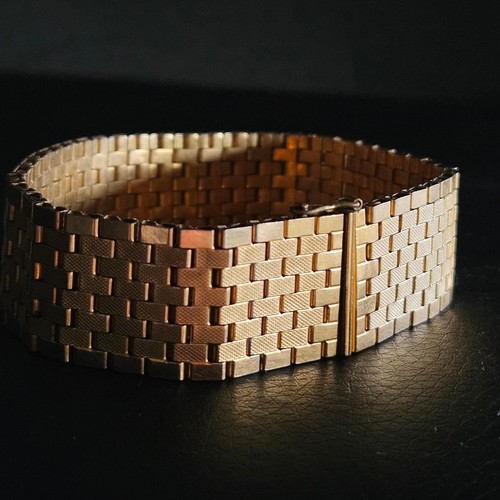 Bracelet manchette plaqué - , or