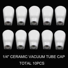 10PCS VACUUM TUBE ANODE 1/4" 6.3mm Ceramic VALVE PLATE CAP for EL519 EL504 EL37