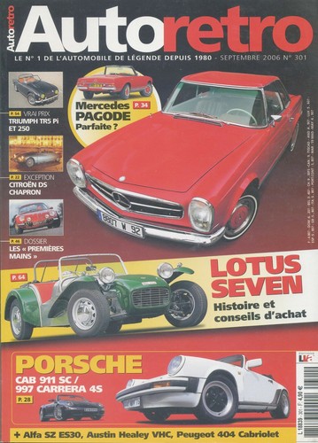 Auto retro 301 - n°301, 09/2006
