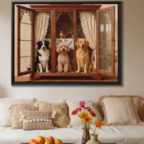 Border collie dog canvas art - dog,
