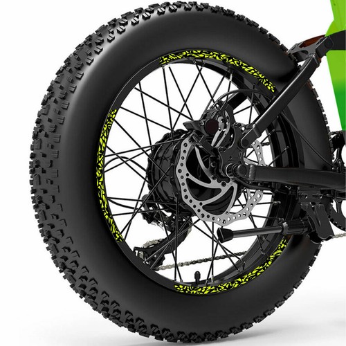 Autocollants jantes vélo fat - jantes,