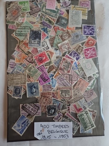 Belgique lot 400 timbres - lot,