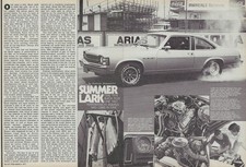 1976 Buick Skylark 350 Auto Kenne Bell Vintage Magazine Track Test Article Ad 76