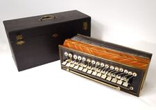 19th century Napoleon III Brass Mother-of-Pearl Diatonic Romantic Accordion
