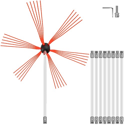 Vevor kit brosse ramonage - kit,