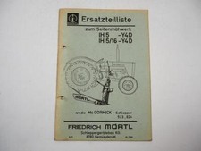 Mc Cormick 523 624 Mörtl Side Mower IH5 5/16 Y4D Parts List 1971