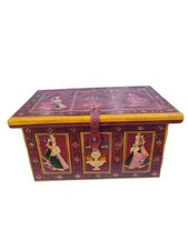 Coffre artisanal Inde bois