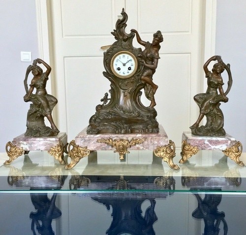 Pendule art nouveau - art,