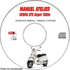 GTS Super 300ie - Manuel Atelier CDROM VESPA FR Support - CD-ROM - DVD-ROM