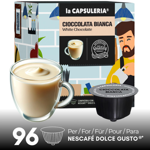 Capsules chocolat blanc - 96, de