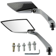 Retroviseurs Couple Miroir Moto Scooter Custom Noir A-Pro Adaptateur