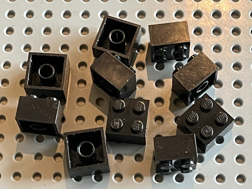 Brique 2x2 noir lego - 10,