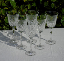 Bertrichamps Baccarat Service de 6 verres à eau en cristal taillé