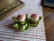 Asparagus Boot Pattern Salt and Pepper Service in Slipper