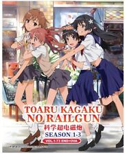 DVD Anime Toaru Kagaku no Railgun Série Complète Saison 1+2+3 (1-73 + OVA) An...