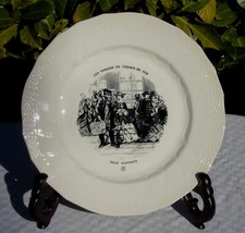 Boch frères Keramis - Villeroy - Assiette série Les voyages en chemin de Fer no4